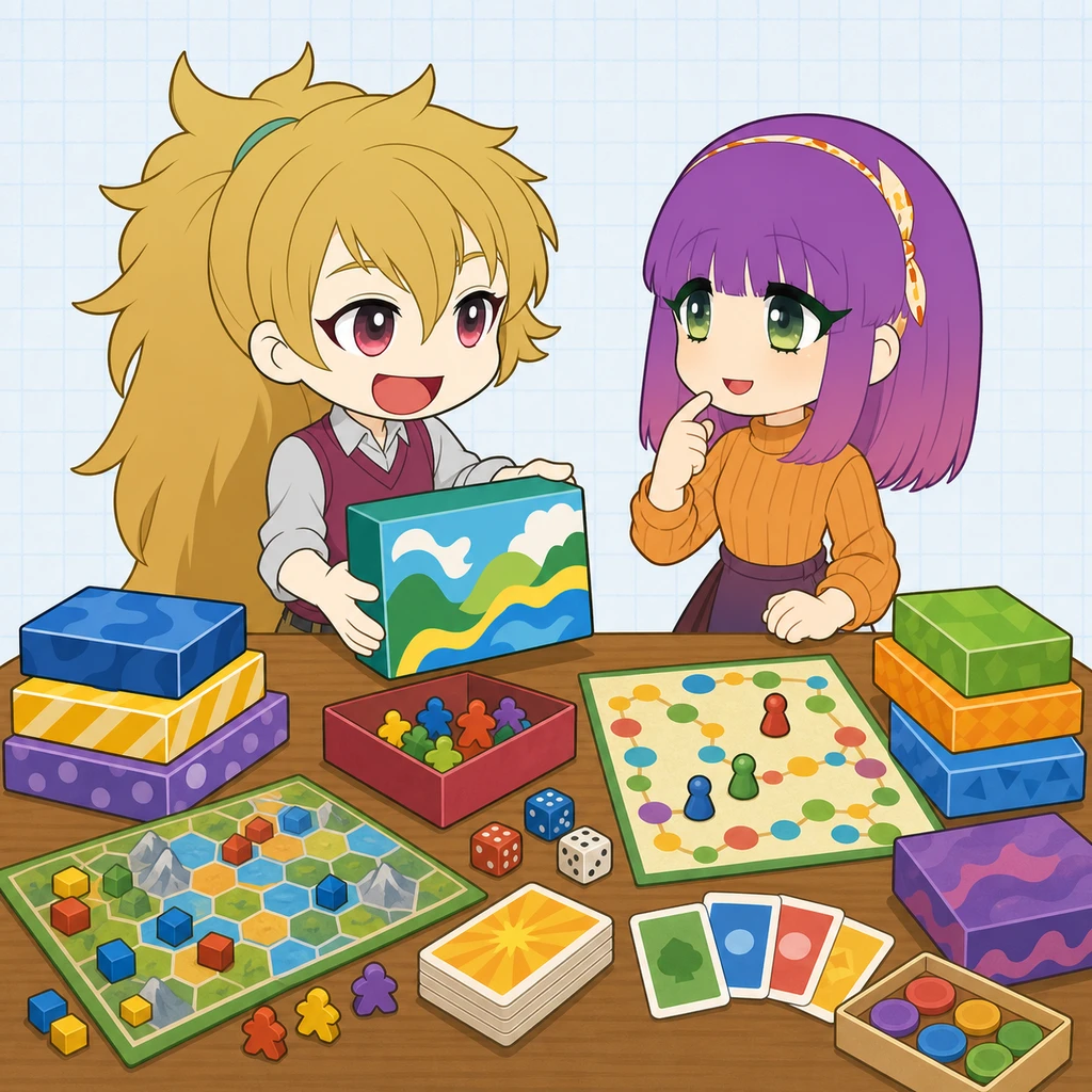カラフルなボードゲームのコマ