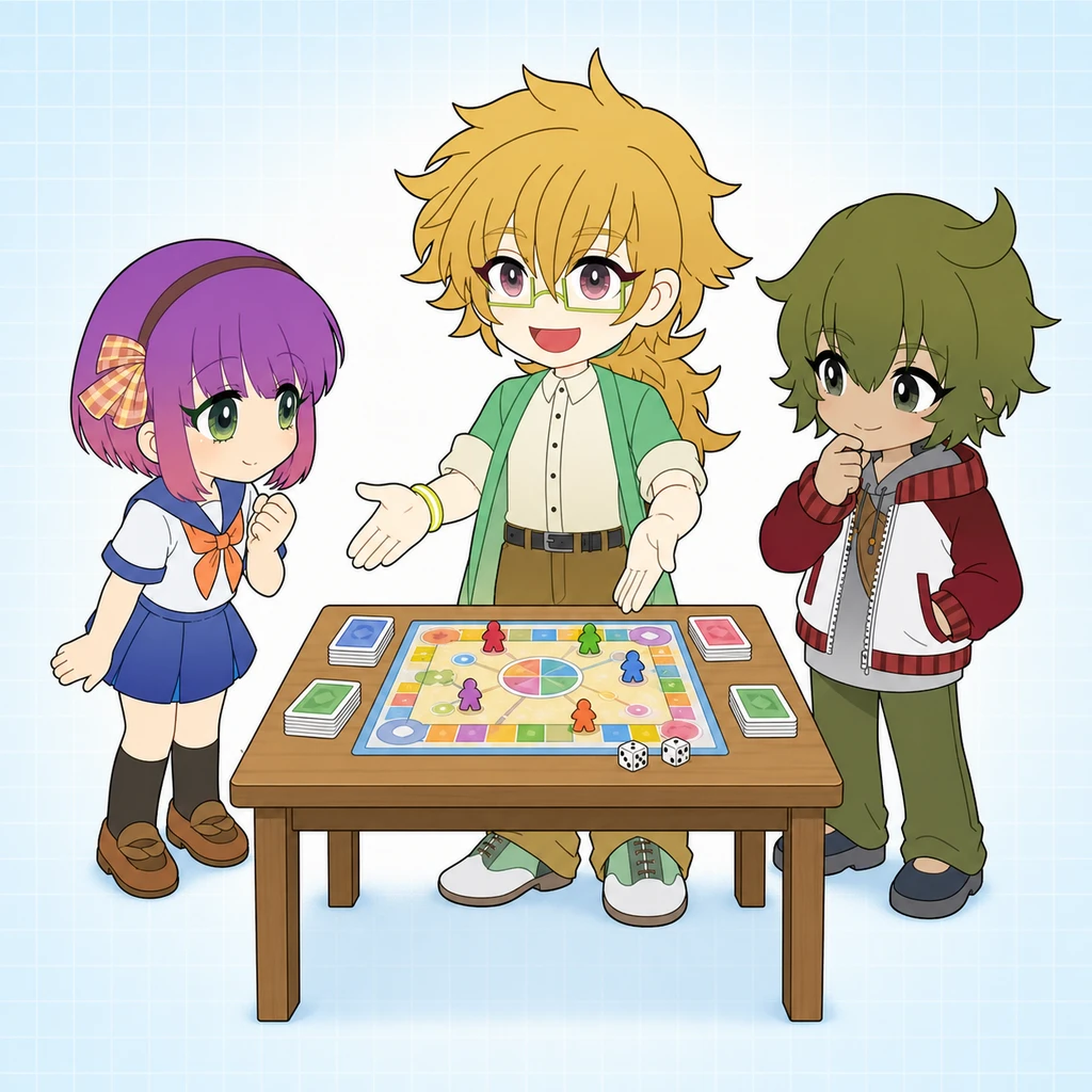 ボードゲームを楽しむ人々